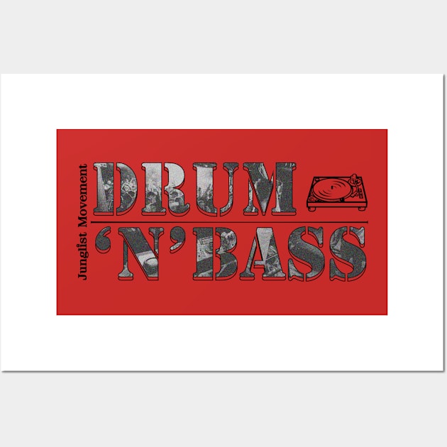 Music Junglist Drum And Bass  (Jungle is Massive) Wall Art by kidzar